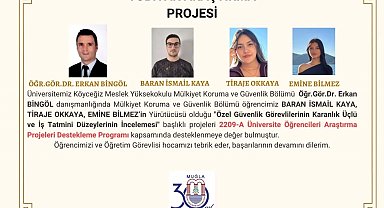 Köyceğiz Meslek Yüksek Okulu öğrencilerinin projeleri destek buldu