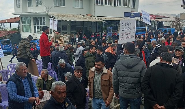 Köylüler Eşeler Yaylasındaki içme suyu kaynakları için eylem yaptı