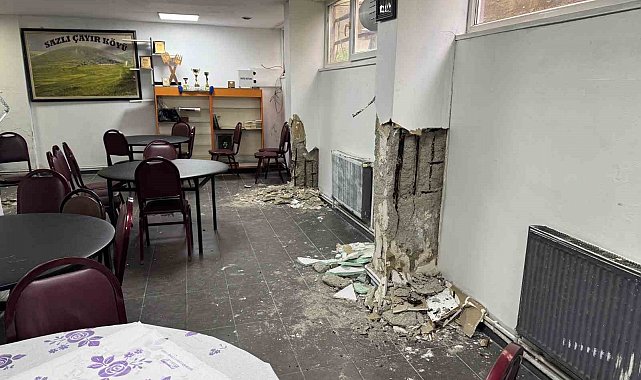 Küçükçekmece'de 6,2'lik depremde 6 katlı binanın kolanları patladı