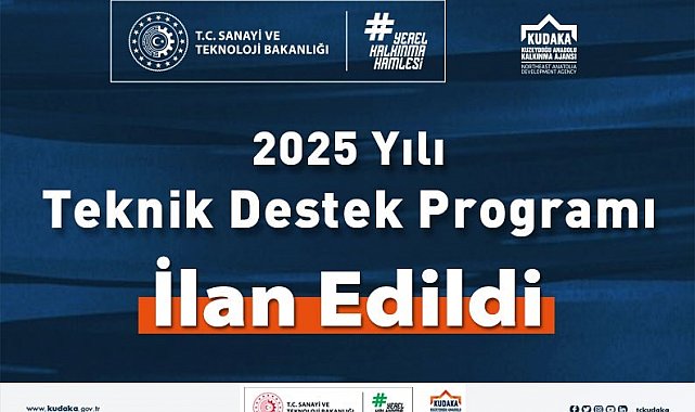 KUDAKA'nın 2025 yılı teknik destek programı ilan edildi