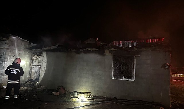 Kulu'da ağıl yangını