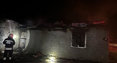 Kulu'da ağıl yangını