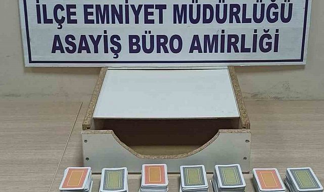 Kumar oynarken yakalanan 5 şahsa 46 bin 235 TL ceza