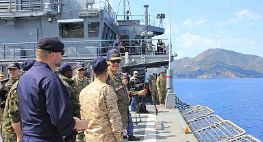 KURTARAN-25 Tatbikatı seçkin gözlemci günü Marmaris açıklarında başladı