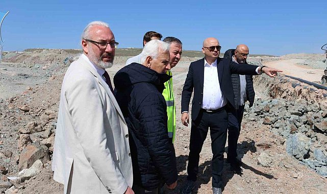 Kütahya 30 Ağustos OSB yönetimi, genişleme sahasında incelemelerde bulundu