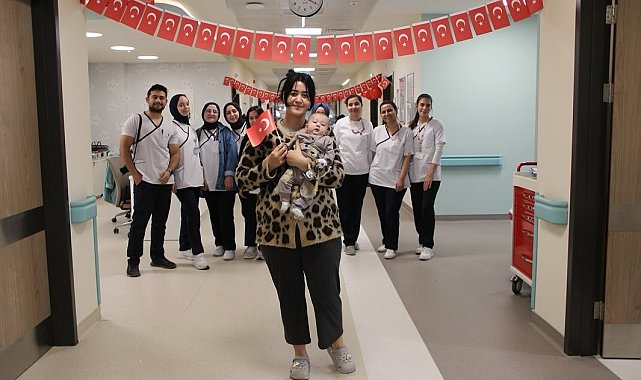 Kütahya Şehir Hastanesinde tedavi gören çocuklar 23 Nisan'ı kutladı