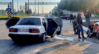 Kütahya'da iki otomobil çarpıştı: 7 yaralı