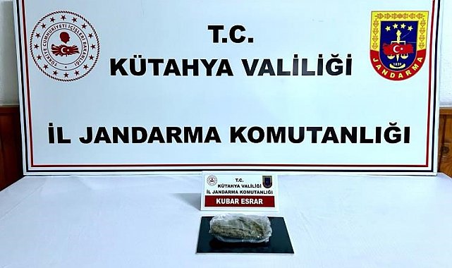 Kütahya'da jandarmadan uyuşturucu operasyonu: 2 gözaltı