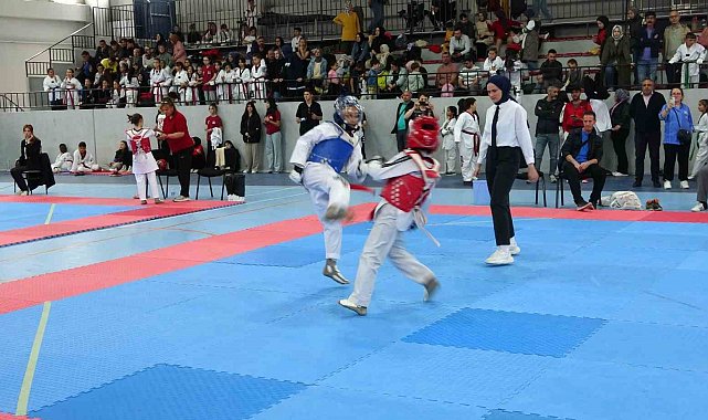 Kütahya'da Minikler Taekwondo Yarışmaları ilgi gördü
