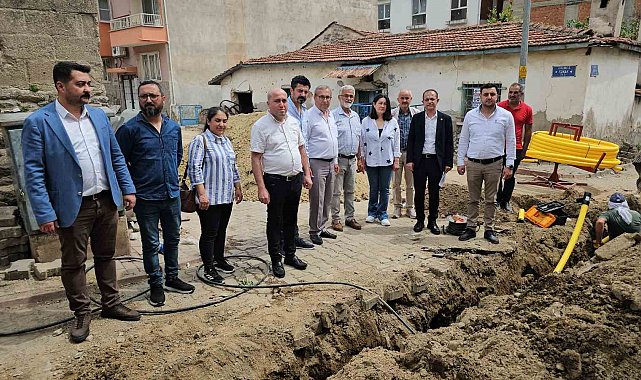 Kuyucak'ta doğalgaz altyapı çalışmaları hızla ilerliyor