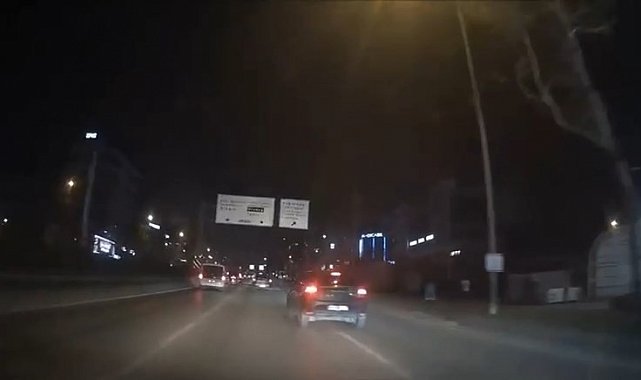 Makas atan araçlar, trafiği tehlikeye soktu