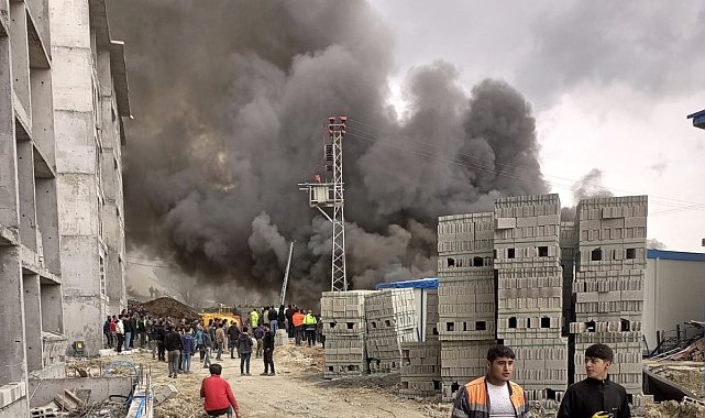 Malatya'da 150 işçinin kaldığı konteynerde korkutan yangın