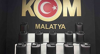 Malatya'da 60 litre etil alkol ele geçirildi