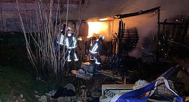 Malatya'da baraka yangını