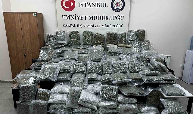 Maltepe'de petshop görünümlü depoda 100 kilo uyuşturucu ele geçirildi