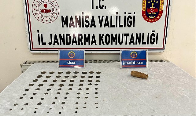 Manisa'da 76 sikke ele geçirildi