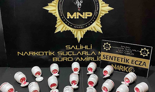 Manisa'da bin 70 sentetik ecza ele geçirildi