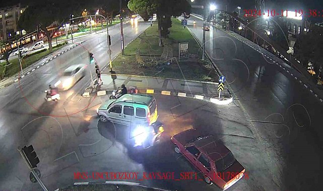 Manisa'daki motosiklet kazasının güvenlik kameraları ortaya çıktı