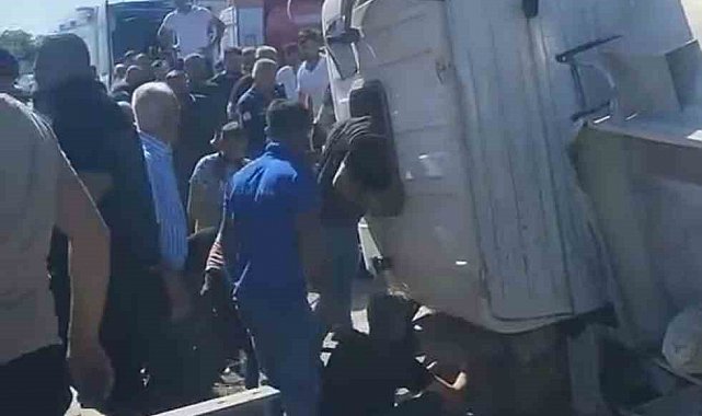 Mardin'de akaryakıt tankeri devrildi: 1 ölü, 1 yaralı