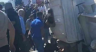 Mardin'de akaryakıt tankeri devrildi: 1 ölü, 1 yaralı