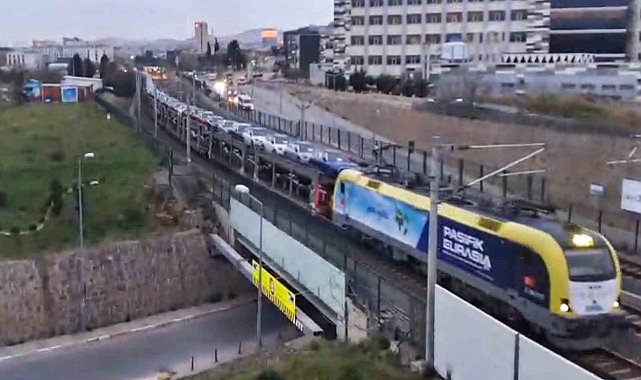 Marmaray hattında araçların yolculuğu görüntülendi