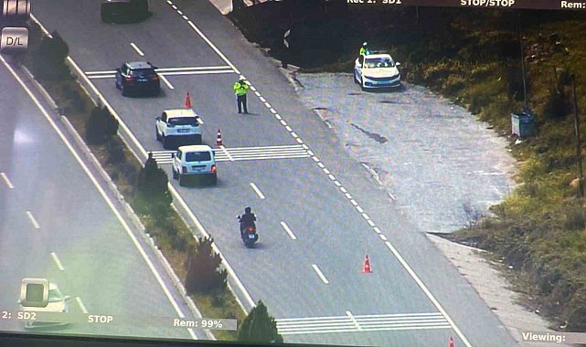 Marmaris'te havadan trafik denetimi