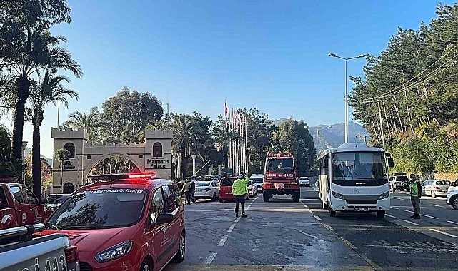 Marmaris'te otel yangını