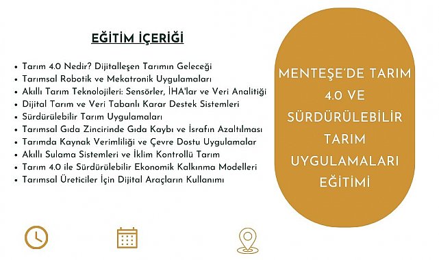 Menteşe'de tarım uygulamaları eğitimi