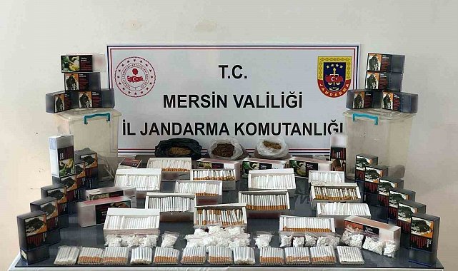 Mersin'de 7 bin 200 adet gümrük kaçağı makaron ele geçirildi