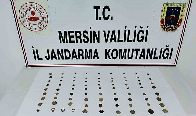 Mersin'de bir şüpheli tarihi eserleri satmaya çalışırken yakalandı