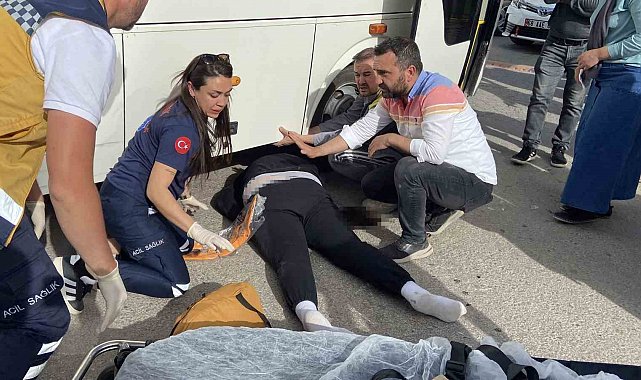 Midibüs altında zamanla yarış kamerada