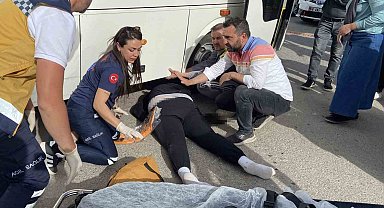 Midibüs altında zamanla yarış kamerada