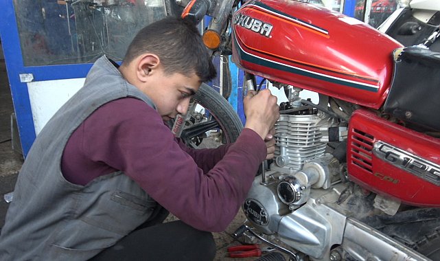 Motosiklet tutkusu meslekle buluştu