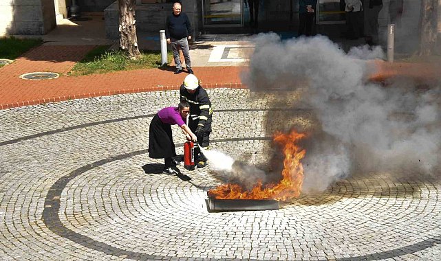 MSKÜ personeline yangın eğitimi