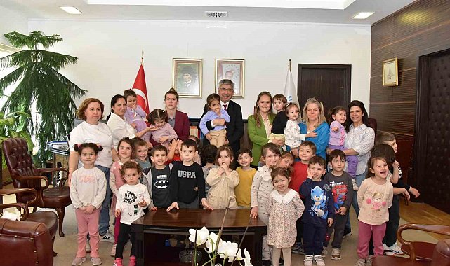 MSKÜ Rektörü Prof. Dr. Kaçar, minik misafirlerini ağırladı