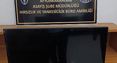 Muayene için gittiği hastanede televizyon çaldı