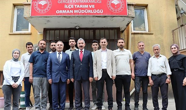 Müdür Akkan, Gerger'deki çalışmaları yerinde inceledi