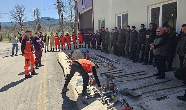 Mudurnu'da orman yangınına karşı tatbikatlı eğitim