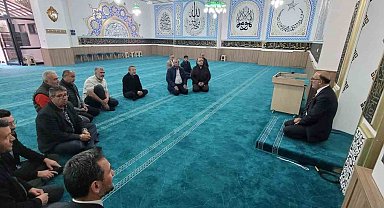 Müftü İmamoğlu ibadete yeni açılan camide vaaz verdi