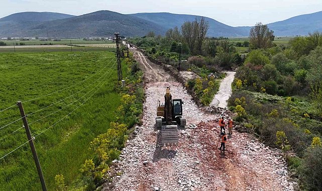 Muğla Büyükşehir Belediyesi'nin Milas'taki 80 milyonluk yol yatırımı devam ediyor