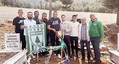 Muğlaspor'un şampiyonluk kupası, Erdan'ın kabrine götürüldü