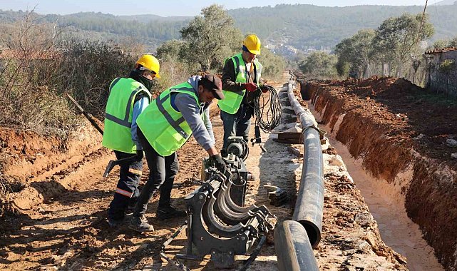 MUSKİ'nin Yatağan'da yaptığı ilave su çalışması tamamlanıyor
