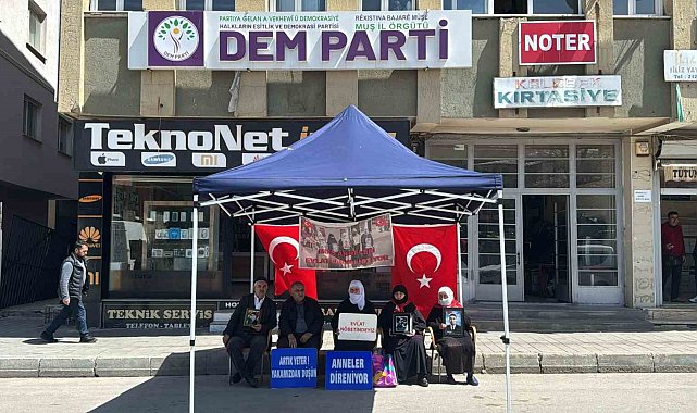 Muşlu anneler evlat nöbetine devam ediyor