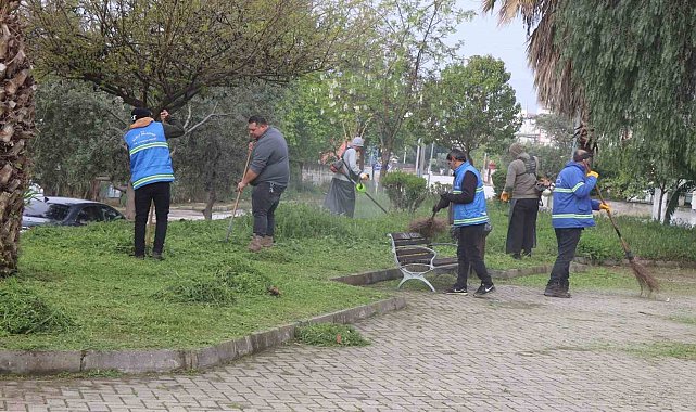 Nazilli Belediyesi parkları yaza hazırlıyor