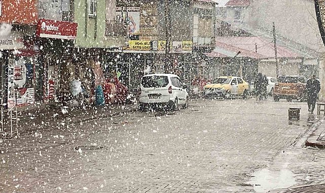 Nisan ayında Bingöl'de lapa lapa kar sürprizi