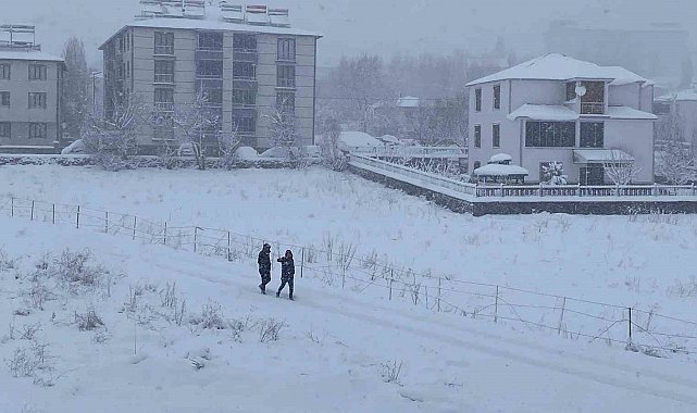 Nisan ayında kış geri geldi: Bingöl güne beyaz örtü ile uyandı