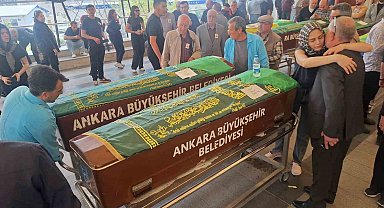 Oğlu tarafından vurulan eski milletvekilinin eşi son yolculuğuna uğurlandı