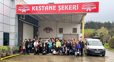 Öğrencilerden coğrafi işaretli kestane şekerini inceledi