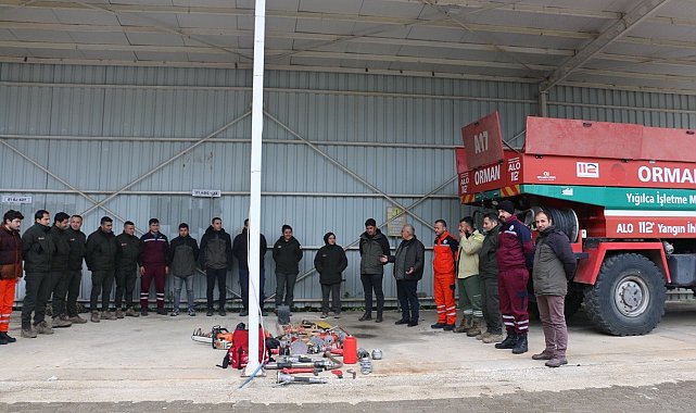 Önce eğitim sonra ekipman tanıtımı yapıldı