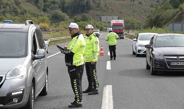 Ordu'da 2 haftada 43 binden fazla araç ve sürücü denetlendi